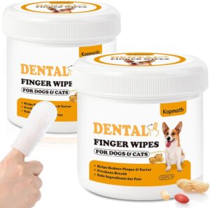 Dental Care Finger Wipes for Dogs &...