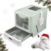Large Enclosed Cat Litter Box, Top ...