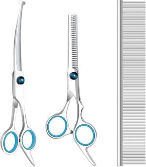 Dog Grooming Scissors with Safety R...