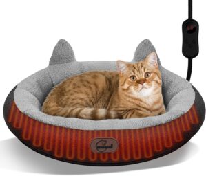 Heated Cat Bed for Small Size Cats,...