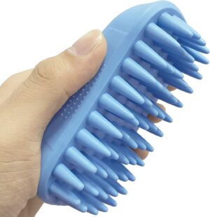 Pet Silicone Shampoo Brush for Long...