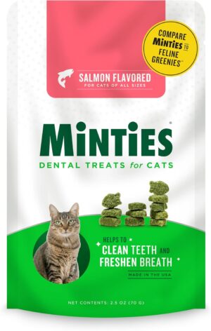 Minties Dental Treats for Cats, Sal...