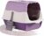 Large Covered Litter Box With Lid – Fully Enclosed Cat Toilet Pan and Scoop