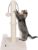 20″ Beige Cat Scratching Post for Indoor Cats Scratch Post Cat Scratcher for Kitten with Natural Sisal Rope, 3 Ball Toys and a Stable Heavy Base