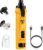 Casfuy 6-Speed Dog Nail Grinder – 50%+ Boost Power Dog Nail Trimmers Quiet with Dust Cap & 2 LED Lights & 2000mAh Battery & 4.8V Motor Electric Pet Toenail File Tool for Large Medium Small Dogs Cats