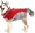 Lelepet Dog Coat Warm Dog Winter Coat Waterproof Dogs Jacket with Harness Built in Reflective Pet Fleece Vest Zip-Up Cold Weather Coats for Large Dogs Turtleneck & Windproof Coats Boxer Red XL