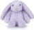 Best Pet Supplies Interactive Bunny Buddy Dog Toy with Crinkle and Squeaky Enrichment for Small and Medium Breed Puppies or Dogs, Cute and Plush – Bunny (Purple), Small