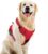 SK Depot® Dog Harness XLarge Chest 20.3″-39.6″ No-Pull Pet Harness with Leash Clips, Adjustable Soft Padded Dog Vest Harness, No Choke Pet Oxford Vest Easy Control Handle for Large Dogs (XL, Red)