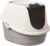 Amazon Basics No-Mess Enclosed Hooded Cat Litter Box, Standard, Multicolor, 53cm x 41cm x 38cm