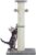 Kilodor 34Inch Tall Cat Scratching Post,4.3Inch Diameter Large Sisal Cat Scratch Post with Ball, Sturdy and Durable Cat Scratcher for Indoor Cats Adults Grey