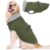 Lelepet Warm Dog Coat Reflective Fleece Vest Waterproof Dog Jacket with Adjustable Buckle Hook & Loop Windproof Cold Weather Coats for Small Medium Large Dogs, Army Green, L