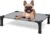 Heeyoo Elevated Dog Bed, Cooling Raised Pet Cot with Chew Proof Washable Breathable Mesh and Metal Frame, Portable Dog Cot Bed with No-Slip Feet for Outdoor or Indoor Use