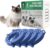 4 PCS Cats Collars- Adjustable Waterproof Collar 38CM Suitable for Small, Medium and Large Cats(Blue)