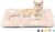 Mora Pets Cat Bed for Indoor Cats Washable Dog Crate Bed Soft Flat Dog Bed Mat for Small Dogs Kennel Pad for 22 inch Cage Cute Pet Cushion Liner for Puppy Kitten Anti-Slip Pink 22 x 13