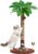 Made4Pets 42″ Tall Cat Scratching Post with 4 Types of Interactive Cat Toys for Indoor Cats Sisal Rope Cat Scratcher for Large Cats and Kittens Cat Scratch Post with 2 Layer Wooden Ball-Palm Tree(L)