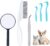 6 Pcs Tick Remover Tool Kit Painlessly Tick Removal Hooks（S M L）＆ Stainless Steel Tweezers ＆ Anti-Flea Lice Comb ＆ Magnifying Glass for Dogs Cats and Humans Lyme Prevention