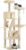 PEQULTI 70.9″ Large Cat Tree for Indoor Cats,180cm Tall Cat Tree for Large Cats, Multi-Level Plush Cat Tower with 6 Scratching Posts, 2 Cat Condos, 2 Perches, Hammock, Pompoms, Cream