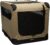 Amazon Basics Portable Folding Soft Dog Travel Crate Kennel – 76.2cm x 53.3cm x 53.3cm, Tan