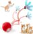 Interactive Cat Toy for Indoor Cats Fast Rolling on Carpet, Speedy Tail 2.0 Cat Toy, Three Working Modes 360° Smart Automatic Rolling Cat Ball Toys for Bored Indoor Cats and Dogs – Red