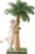 40” Tall Cat Scratching Post Cat Tree, Curved Design Cat Scratcher Post with 3 Interactive Balls, Natural Sisal Rope Cat Scratching Posts for Indoor Cats Adults Kittens, Multi-Combinable (Style A)