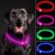LED Dog Collar, Rechargeable Light Up Dog Collars,IP67 Waterproof Dog Lights for Night Walking，Adjustable, Reusable Safety Necklace for Small Medium Large Dogs (Pink)