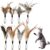 8pcs Cat Feather Toys with Bells, Feather Teaser Cat Toy, Replacement Feather Refills with Bells, Exerciser Playing Toy for Kitten or cat