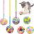 Retro Shaw Cat Toys Balls, 6 Pack Cat Nip Chew Teeth Toys,Woolen Cat Yarn Ball with Bell Inside, Interactive Kitten Toys for Indoor Kitty,Cat Teaser Wand Toys Fuzzy Ball Pompom