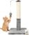 Happi N Pets 22″/56CM Cat Scratching Post, Natural Sisal Scratchers Trees for Indoor Cats, Featuring with Rotatable Hanging Balls & Stable Base, Cat Scratch Posts for Kittens-Light Gray