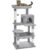 Catinsider 46.5 inches Cat Tree Multi-Level Cat Tower with Sisal-Covered Scratching Posts, Plush Perches, Hammock and Condo for Cats Light Gray