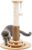 Made4Pets Wooden Cat Scratching Post with Interactive Toys & Brush Scratching Post for Indoor Cats/Kitten Toys 23″ Tall Cat Scratcher with Dangling Plush Balls Modern for Medium/Small Cats