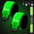 2 Pack Running Lights for Runners, LED Reflective Arm Bands with USB Rechargeable, High Visibility Light Up Reflectors for Walking Dog Cycling, Women Men Winter Running Gear Accessories