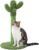 Made4Pets Cat Scratching Post Cute Cactus Cat Scratcher Post 21.6″ for Small Cat/Kitten Cat Scratching Post Tree Green with Natural Sisal Rope for Indoor Cats with Dangling Ball Toy for Kitties