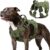 Heavy Duty Tactical Dog Harness for Medium Dogs, No Pull Adjustable Pet Harness Reflective Service Training Easy Control Pet Vest Military K9 Working Dog Harnesses, Army Green, M