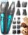 oneisall Quiet Dog Clippers for Grooming LED Light, Cordless Dog Grooming Kit 4 in 1, 2000mAh Pet Clippers Paw Trimmer Nail Grinder for Paw, Nail, Face, Ears, Legs, Body