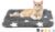 Mora Pets Cat Bed for Indoor Cats Washable Dog Crate Bed Soft Flat Dog Bed Mat for Small Dogs Kennel Pad for 22 inch Cage Cute Pet Cushion Liner for Puppy Kitten Anti-Slip Grey 22 x 13