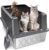 XXL Stainless Steel Cat Litter Box with High Sided, 28″ L x 20.5″ W x 14″ H Extra Large Litter Box for Big Cats and Multiple Cats, Cat Litter Pan with Anti-Urine Leakage (Grey, XXX-Large)