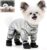 Dog Winter Coat with Attached Boots, Waterproof Insulated Quilted Full Body Suit for Small Medium Dogs, Reflective Puppy Snow Outfit for Outdoor Walking (S)