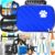 Pet Medic First Aid Kit | Vet-Approved Animal Kit with 95 Pcs Medical, Outdoor & Emergency Supplies to Treat Dogs, Cats | Travel-Friendly Compact Bag for Home, Car and Travel (Blue)