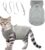 Coats for Small Cats, Polar Fleece Small Cat Sweater for Winter Jacket, Puppy Warm Clothes with Safety Rope(Grey-M)