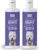 SOOS Ultra White Hypoallergenic Shampoo for Dogs & Cats – Natural White Brightening Formula, Gentle & Moisturizing Pet Wash for Sensitive Skin – 500ml (2 Pack)