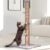Tall Cat Scratching Post 36 inch Large Cat Scratch Post for Indoor Cats with Durable Natural Sisal Rope Scratcher Post Tree Kitten Interactive Toy-Gray