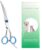 Cat Dog Grooming Scissors, Pet Grooming Scissor with Safety Round Tip, Stainless Steel Dog Cat Grooming Shears (Down Curved Scissors)