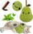 Durable and Interactive Catnip Toy Teething Silvervine Stick Cat Toy: Chewing Stick, Grinding Teeth Rod, and Chewable Cat Doll for Your Pet’s Entertainment (Pear Green)