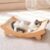 CHEERHOME PETS Sisal Cat Scratcher Bed for Indoor Cats Hammock for Scratching Pad Nartural Sisal Cat Scratch Post for Large Cat Scratcher Lounge, Wooden Cat Furniture(Medium)