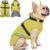QBLEEV Dog Coat for Medium Dogs, Waterproof Dog Winter Coat with Built-in Harness and D-Ring, Zip Up Pet Cold Weather Coats with Fleece Lined, Warm Snowsuit Gear Vest for Pug Boston Terrier, Green, M