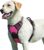 Eagloo Dog Harness No Pull, Walking Pet Harness with 2 Metal Rings and Handle, Adjustable Reflective Breathable Oxford Soft Easy Control Vest for Small Medium Large Dogs, Rose Red, L