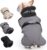 Dog Cold Weather Coats Pet Water-Resistant Jackets Snow Clothes Harness Suit Winter Gear (Grey, Large)
