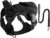 Tactical Dog Harness and Leash Set for Small Medium Large Dogs Reflective Pet Harness Waterproof Adjustable Dog Vest Handle Bag Night Easy Walk Hiking Training (Black + Dog Leash, Medium)