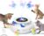 ORSDA Cat Toys Rechargeable, 3 in 1 Automatic Cat Toy, Moving Ambush Feather, Fluttering Butterfly, Track Balls, Whack a mole, with 4 Attachments