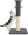 Made4Pets Cat Scratcher Post with Thicker Post（4.3“） Tall 33” for Indoor Large Cats and Kitten, Cat Scratching Post Sisal & Carpet with Toy, Cat Scratch Post with Carpet Wider Base to Protect Cat-Grey